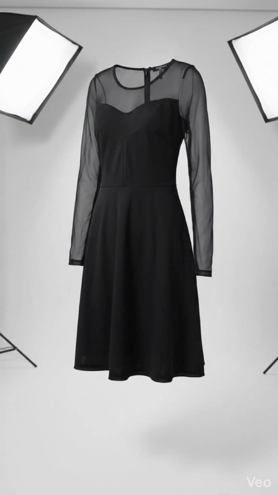 A motion piece focusing on the same dress's fabric structure