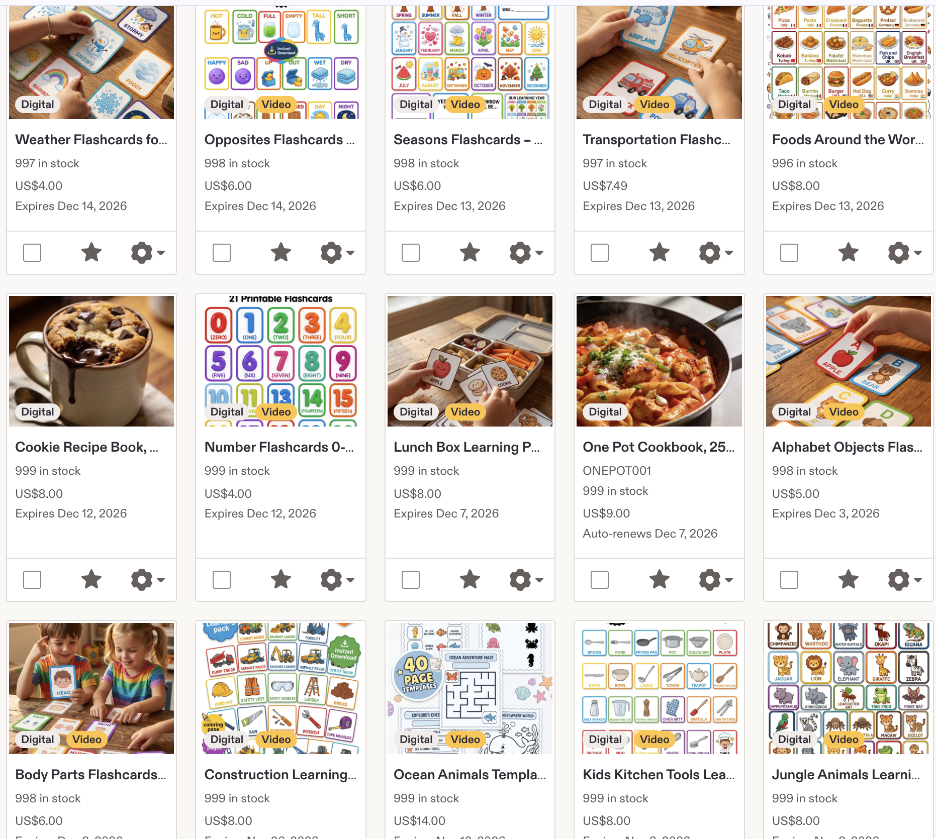 An Etsy product detail page